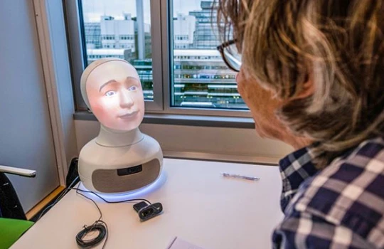 Robot Tengai. Ảnh: Furhat Robotics