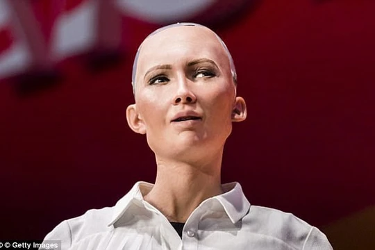 Người máy Sophia đã tuyên bố sẽ lấy chồng và sinh con. (Ảnh: Getty Image)