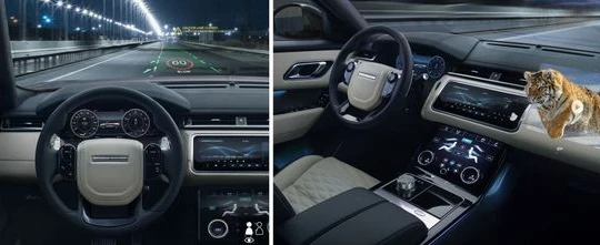 Màn hình trên xe Land Rover của Jaguar là công nghệ 3D