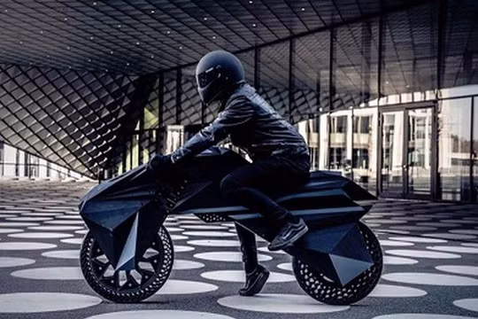 Hầu hết các bộ phận chiếc xe máy điện này được tạo ra bằng công nghệ in 3D.