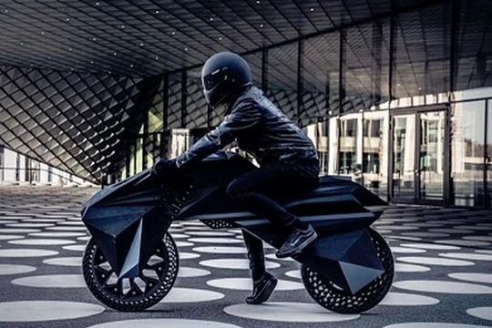 Hầu hết các bộ phận chiếc xe máy điện này được tạo ra bằng công nghệ in 3D.