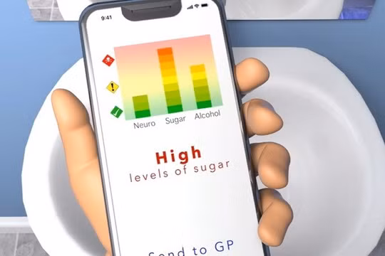 Bồn cầu thông minh cho phép người sử dụng biết về trạng thái sức khỏe qua kết nối smartphone