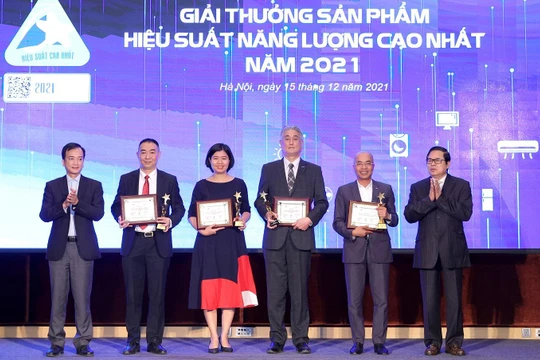 Các doanh nghiệp đạt giải thưởng Sản phẩm hiệu suất năng lượng cao nhất năm 2021.