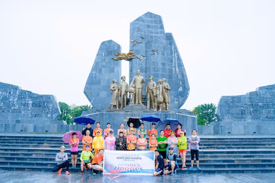 Một ngày chạy dưới mưa của runner Quảng Bình.