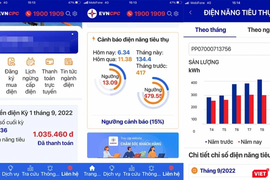 Ứng dụng EVNCPC CSKH trên di động do Điện lực miền Trung xây dựng và phát triển