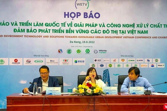 Họp báo về hội thảo và triển lãm quốc tế "Giải pháp và công nghệ xử lý chất thải tại các đô thị Việt Nam" tổ chức tại Đà Nẵng
