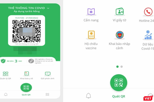 Ứng dụng PC-Covid và thông tin cập nhật cấp hộ chiếu vaccine tích hợp trên ứng dụng 