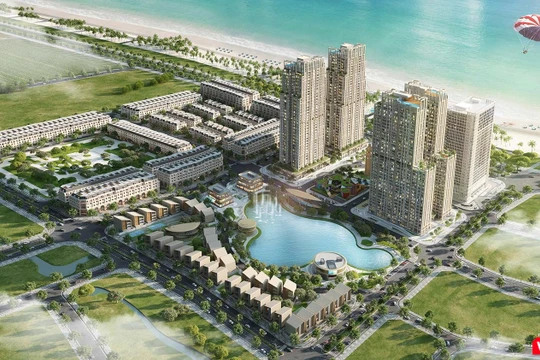 Phối cảnh tổng thể Khu đô thị du lịch quốc tế Regal Legend tại bán đảo xã Bảo Ninh, TP Đồng Hới, tỉnh Quảng Bình