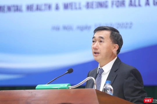 GS.TS. Trần Văn Thuấn - Thứ trưởng Bộ Y tế phát biểu tại buổi mít tinh