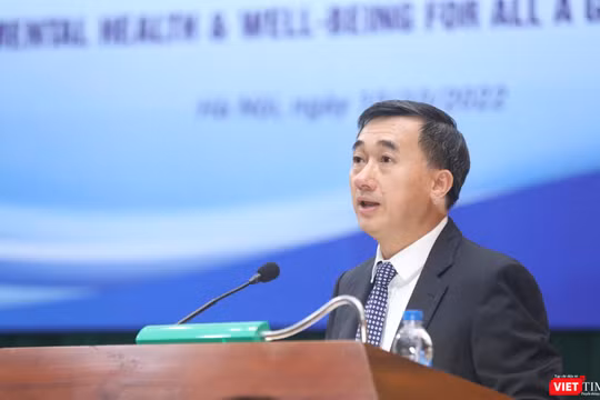 GS.TS. Trần Văn Thuấn - Thứ trưởng Bộ Y tế phát biểu tại buổi mít tinh