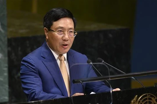 Phó Thủ tướng Thường trực Phạm Bình Minh (ảnh Anh Le)