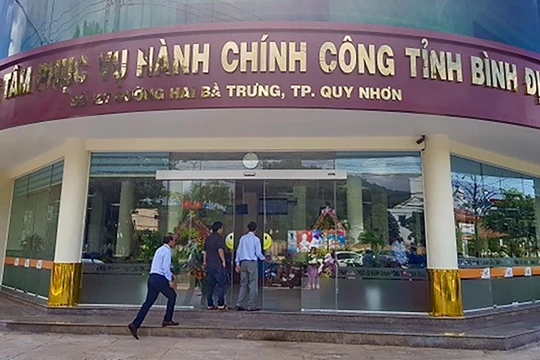 Trung tâm phục vụ hành chính công tỉnh Bình Định (ảnh binhdinh.gov.vn)