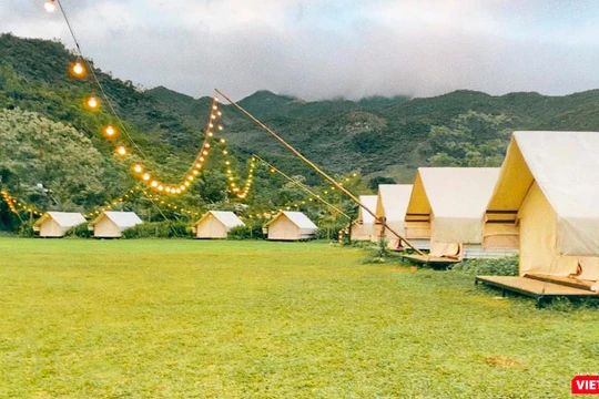 Một góc khu du lịch Yên Retreat tại thôn Nam Yên, xã Hoà Bắc, huyện Hoà Vang, TP Đà Nẵng (ảnh Mai Lý)