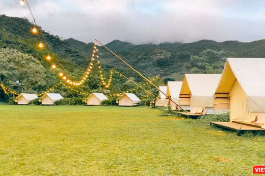 Một góc khu du lịch Yên Retreat tại thôn Nam Yên, xã Hoà Bắc, huyện Hoà Vang, TP Đà Nẵng (ảnh Mai Lý)