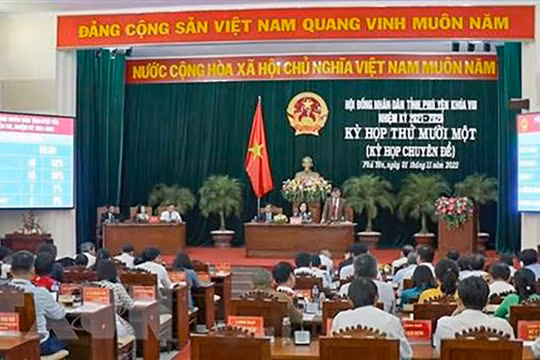 Quang cảnh kỳ họp thứ 11, HĐND tỉnh Phú Yên khóa VIII, nhiệm kỳ 2021-2026 