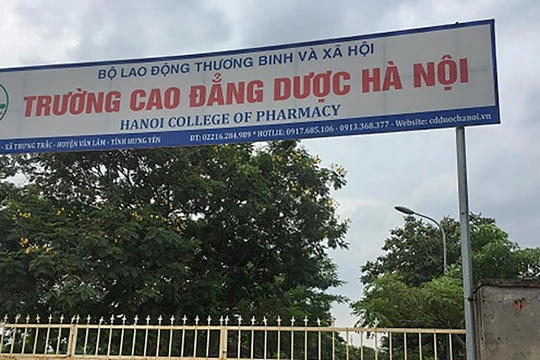 Trường Cao đẳng Dược Hà Nội trụ sở chính tại huyện Văn Lâm, tỉnh Hưng Yên (ảnh SKĐS)