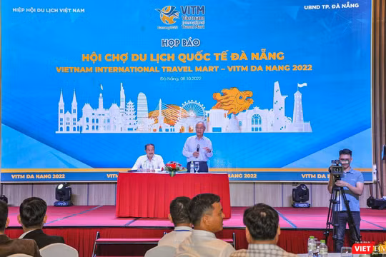 Chiều ngày 8/10, Hiệp hội Du lịch Việt Nam phối hợp với Hiệp hội Du lịch Đà Nẵng tổ chức họp báo công bố tổ chức sự kiện Hội chợ Du lịch Quốc tế Đà Nẵng 2022 (VITM Đà Nẵng 2022)