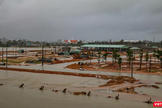 Dự án Khu phố chợ Chiên Đàn, xã Tam Đàn, huyện Phú Ninh, tỉnh Quảng Nambị ngập nặng nề khi có mưa lớn