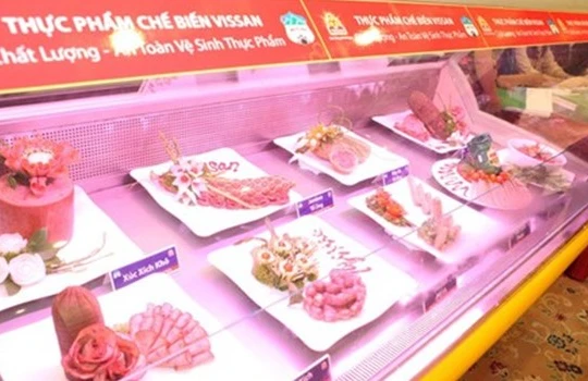 Các sản phẩm thịt bò do Hoàng Anh Gia Lai chăn nuôi và VISSAN phân phối. 