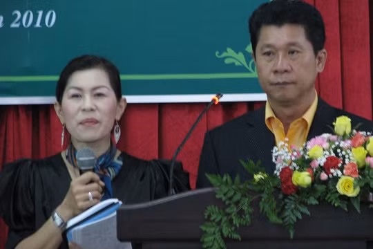 Bà Hà Linh và ông Lin Chin Chuang khi còn ở Lâm Đồng - Ảnh: Lâm Viên