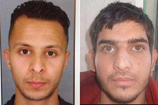 Hai nghi can Salah Abdeslam (trái) và Ahmad Almohamad - Ảnh: Telegraph