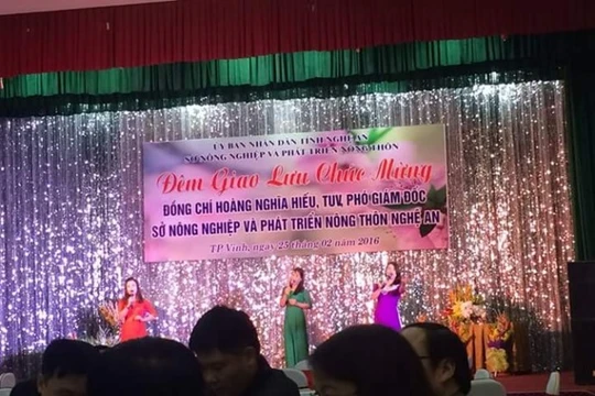 Theo lãnh đạo Sở NN&PTNT Nghệ An, sự việc chỉ lỗi tại cái phông.