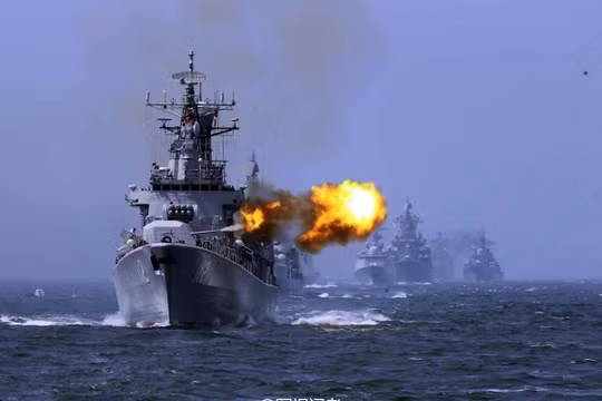 Hải quân Nga và Trung Quốc trong một cuộc tập trận chung ở biển Hoa Đông