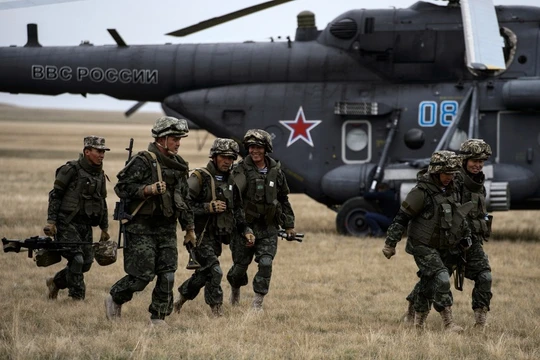 Binh sĩ Nga trong một cuộc tập trận