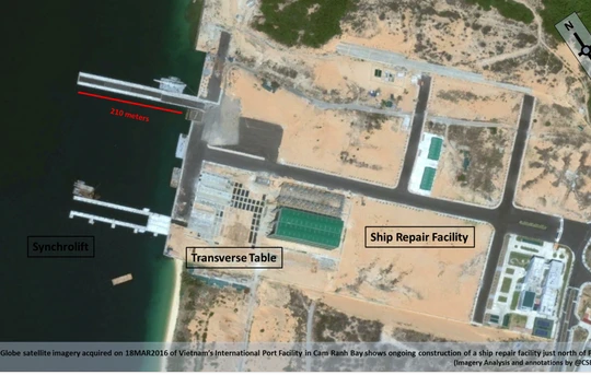 Hình ảnh vệ tinh về Cam Ranh của DigitalGlobe