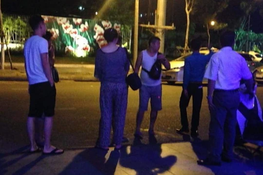 Nhóm du khách Trung Quốc - Ảnh: N.V.Q. cung cấp