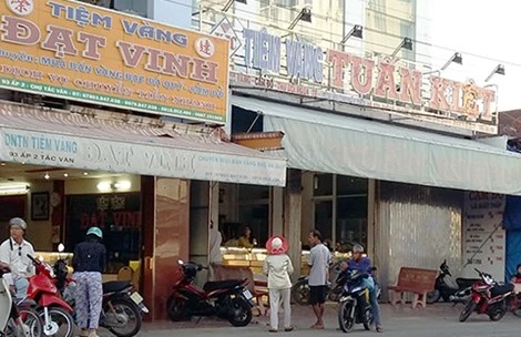 Tiệm vàng Tuấn Kiệt ở xã Tắc Vân, TP Cà Mau. Ảnh: TRẦN VŨ