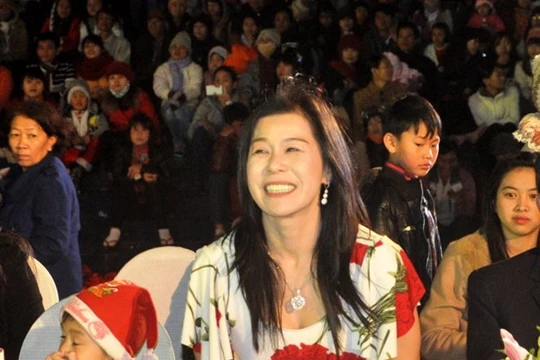 Bà Hà Linh tại một sự kiện tổ chức tại TP Đà Lạt - Ảnh: L.Thiên