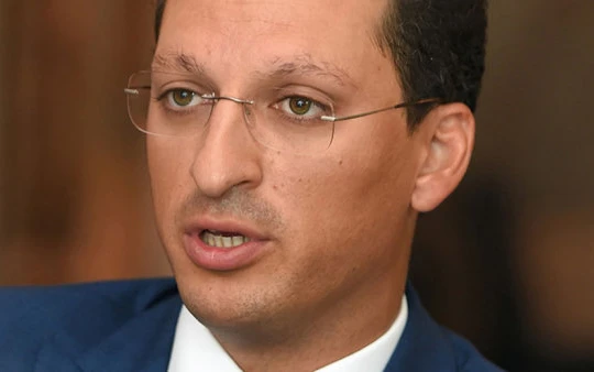 Doanh nhân Kirill Shamalov, con rể ông Putin trong bức ảnh chụp hồi tháng 7 - Ảnh: Reuters