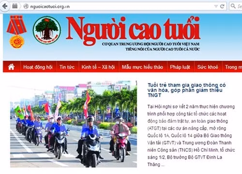 Thu hồi tên miền nguoicaotuoi.org.vn - Ảnh: Vietnam+