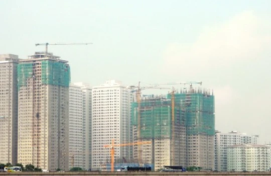 Tổ hợp chung cư ở khu đô thị Linh Đàm (Hoàng Mai, Hà Nội) - Ảnh Vũ Quang