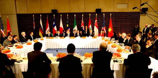 Toàn cảnh cuộc gặp cấp cao TPP tại Bắc Kinh năm 2014 - Ảnh: Giản Thanh Sơn