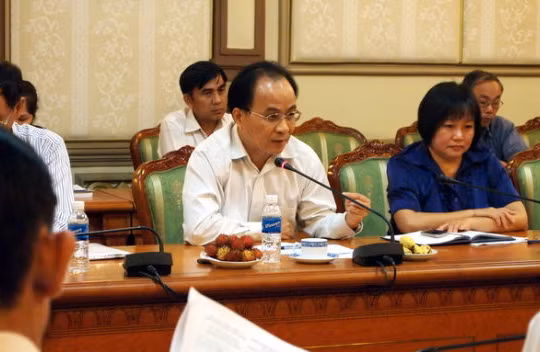 Ông Lê Mạnh Hà tại buổi làm việc với đoàn ĐBQH