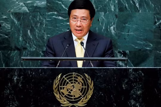 Phó Thủ tướng, Bộ trưởng Ngoại giao Phạm Bình Minh phát biểu tại Đại hội đồng Liên Hợp quốc ngày 24/9