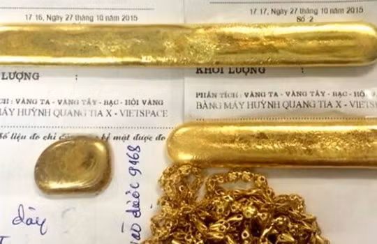 Một số mẫu vàng rởm bị phát hiện trên thị trường