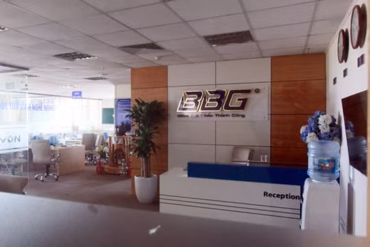 Văn phòng làm việc của công ty cổ phần vàng bạc đá quý BBG tại tòa nhà DG Tower (Hải Phòng) đã ngừng hoạt động - Ảnh (chụp ngày 30-5)