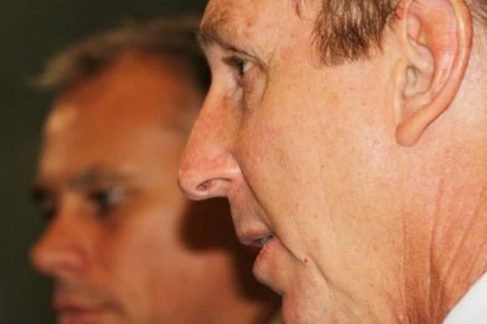 Ông Willem Westra van Holthe, Phó thủ hiến kiêm Bộ trưởng Bộ Công nghiệp - Thủy sản Vùng lãnh thổ Bắc Úc, trong buổi phỏng vấn với đài phát thanh ABC (Úc) - Ảnh chụp lại từ ABC