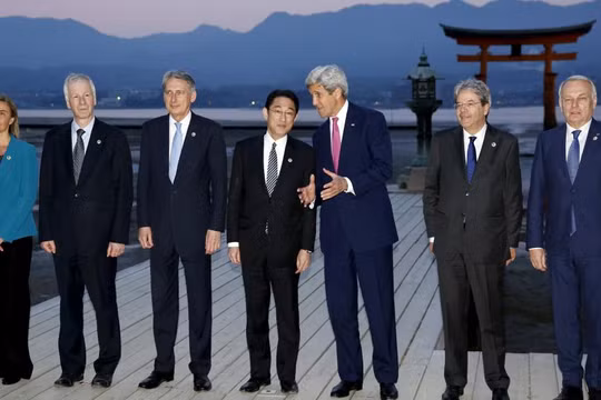 Ngoại trưởng nhóm G7-Hiroshima. Ảnh ngày 10/4