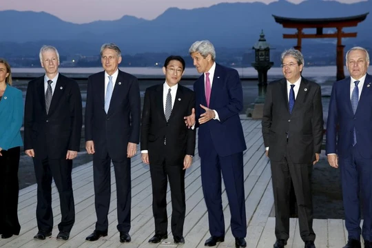 Ngoại trưởng nhóm G7-Hiroshima. Ảnh ngày 10/4