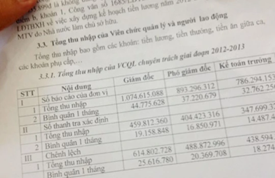 Theo kết luận thanh tra, lương của Giám đốc công ty cấp thoát nước Trà Vinh là hơn 1 tỷ đồng/năm. Ảnh: Cửu Long.