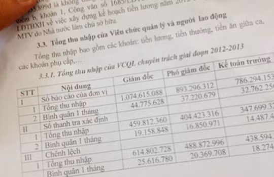 Theo kết luận thanh tra, lương của Giám đốc công ty cấp thoát nước Trà Vinh là hơn 1 tỷ đồng/năm. Ảnh: Cửu Long.