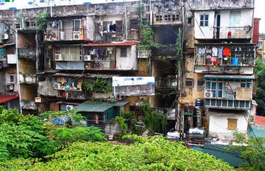 Một góc khu tập thể Thành Công. 