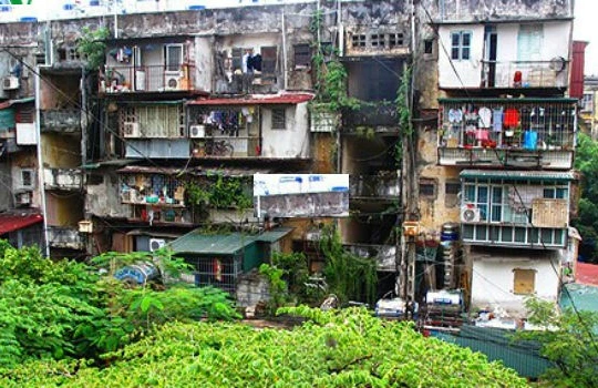 Một góc khu tập thể Thành Công. 