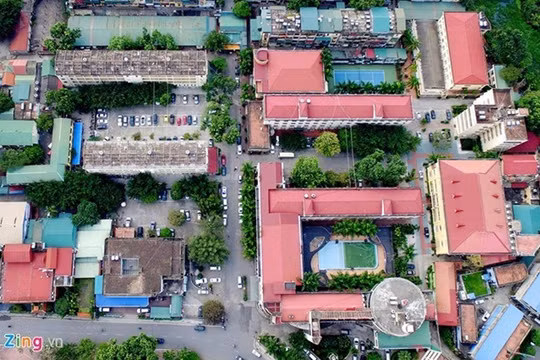 Toàn cảnh khách sạn Kim Liên nhìn từ trên cao vừa được mua lại với giá gấp 9 lần giá khởi điểm