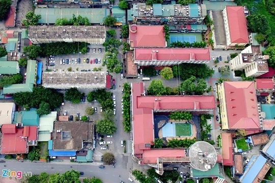 Toàn cảnh khách sạn Kim Liên nhìn từ trên cao vừa được mua lại với giá gấp 9 lần giá khởi điểm