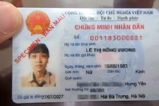 Thẻ căn cước mới sẽ có 12 số